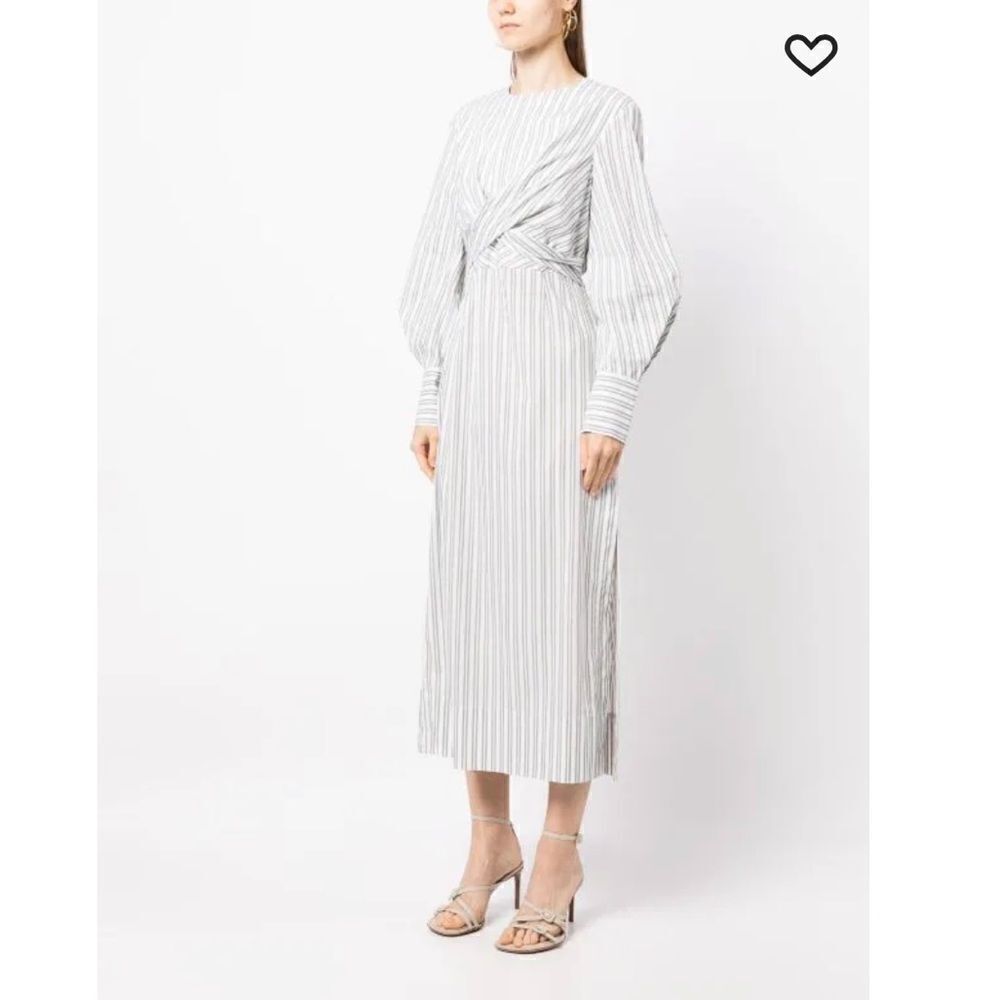 STAUD cut-out stripe shirt dress - Picture 3 of 5